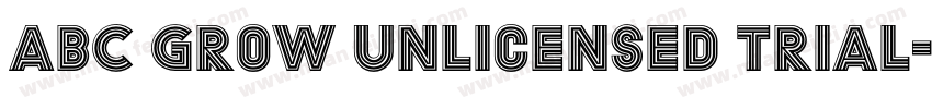 ABC Grow Unlicensed Trial字体转换